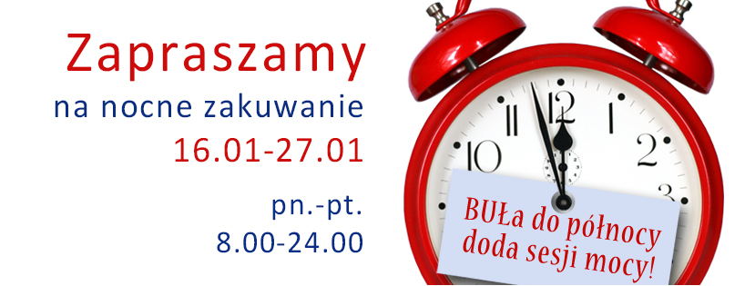A red clock with a writing "UL Library open until midnight will boost the examination session"