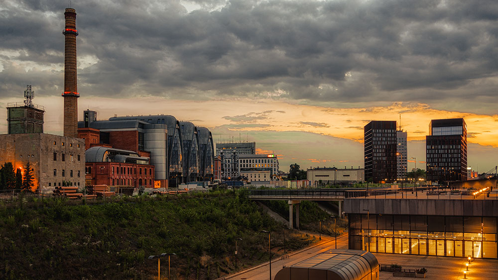 zdjęcie Łodzi wieczorem