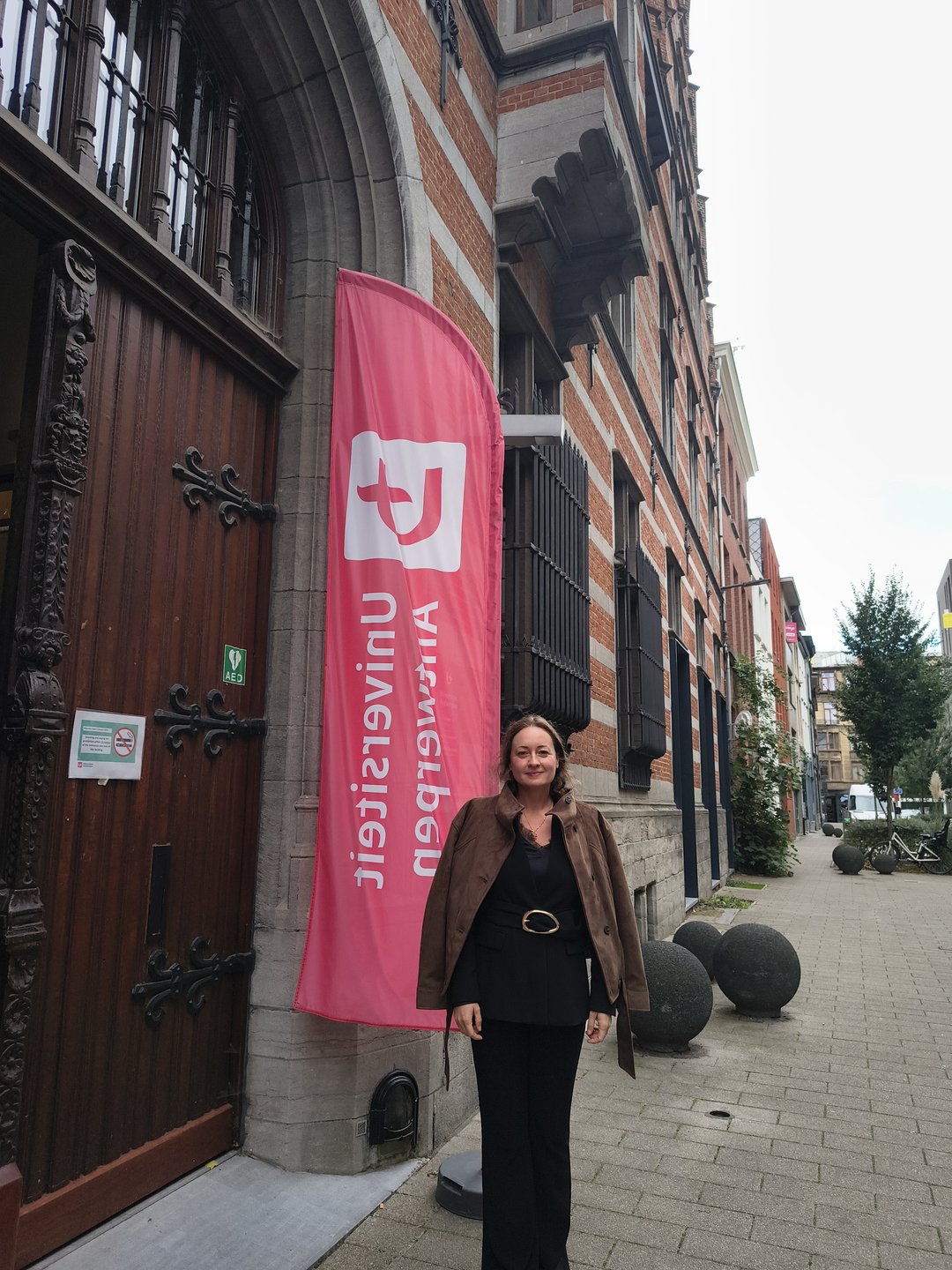 Justyna Dziedzic podczas delegacji