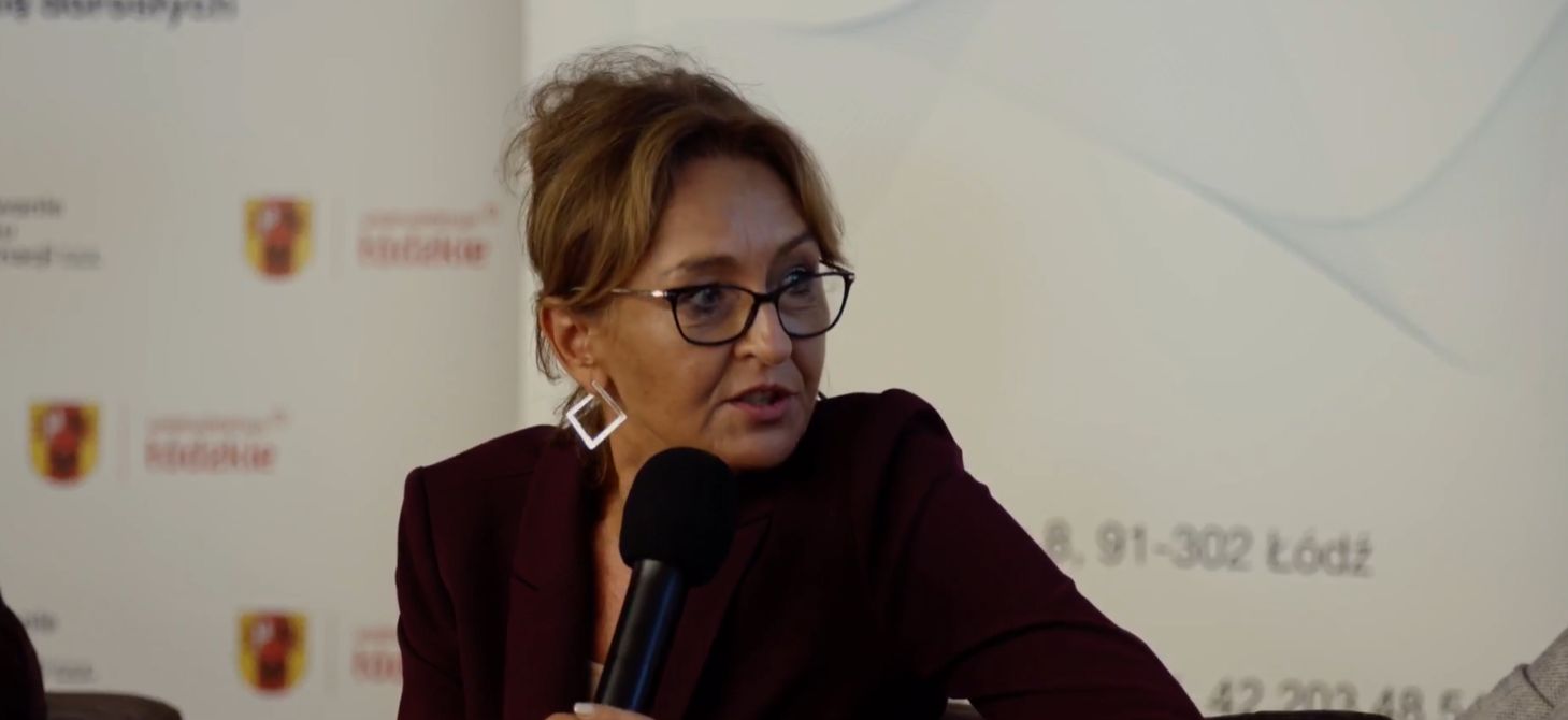 J. Cewińska podczas konferencji