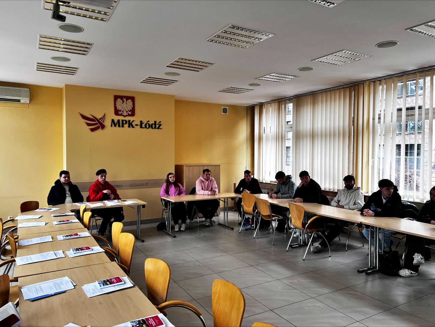 Studenci podczas wizyty studyjnej w MPK