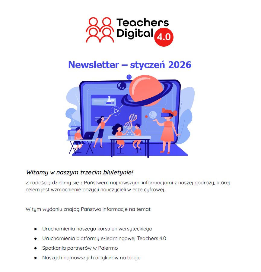 Okładka biuletynu Teachers 4.0