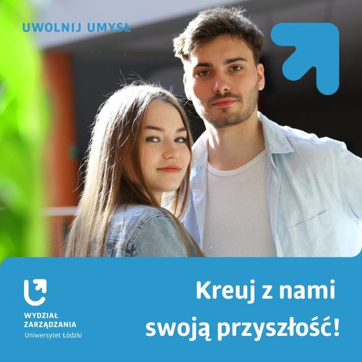 dziewczyna i chłopak oraz napis: kreuj z nami swoją przyszłość