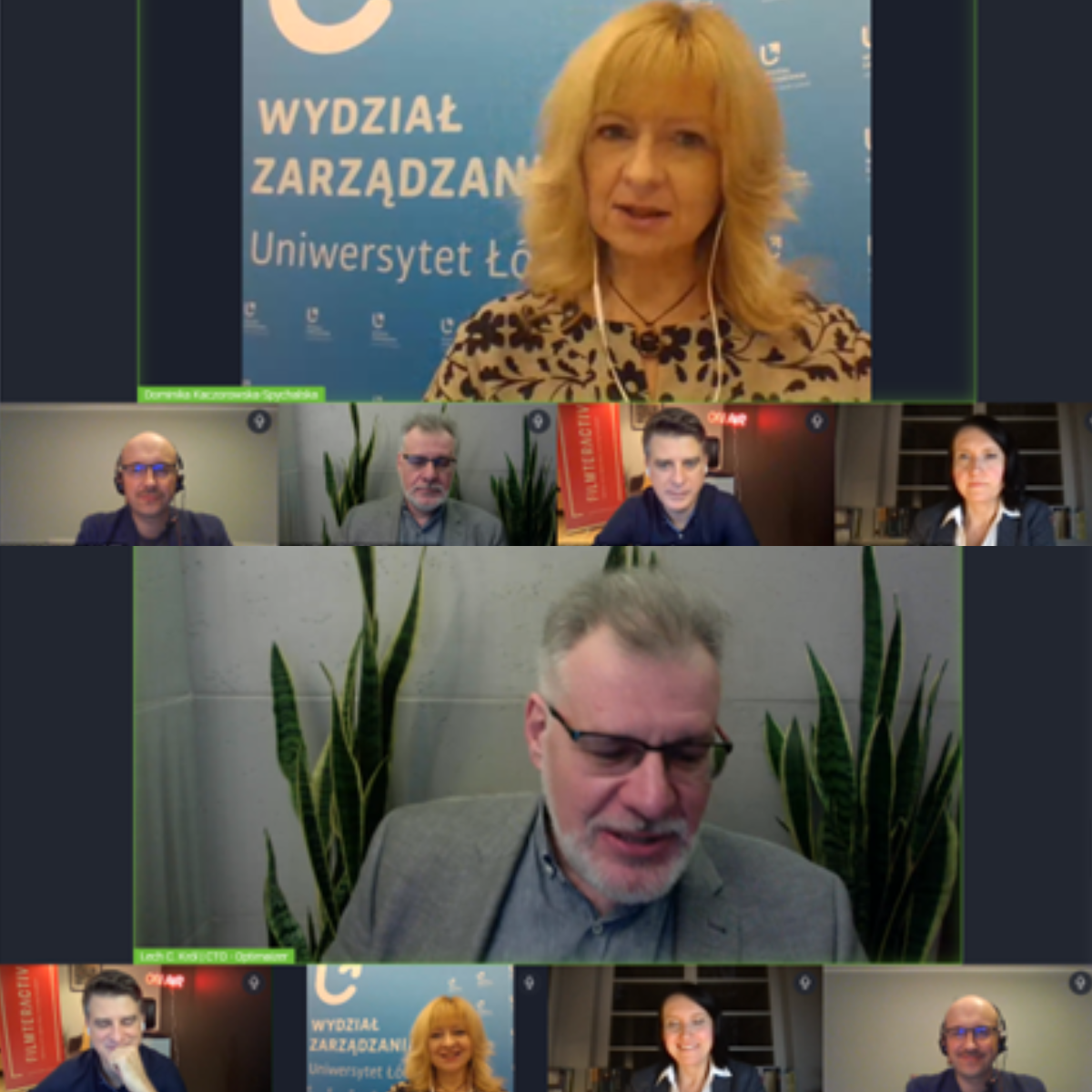 obraz z webinaru AI Advertising - widoczni prelegenci