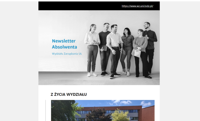 widok newslettera