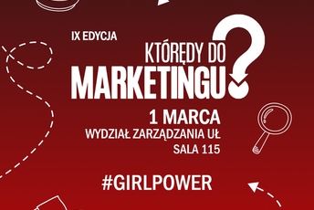 Plakat informujący o konferencji Którędy do marketingu