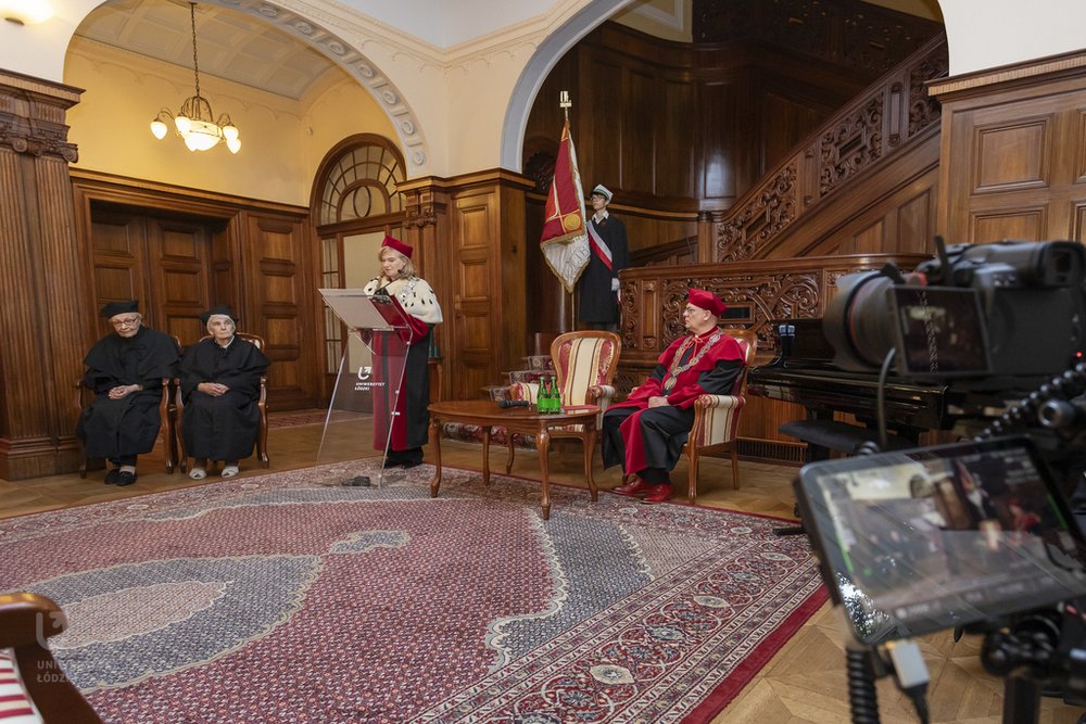 uroczystość odnowienia doktoratów w Pałacu Biedermanna