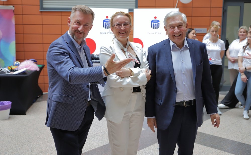 Three attendants of the event