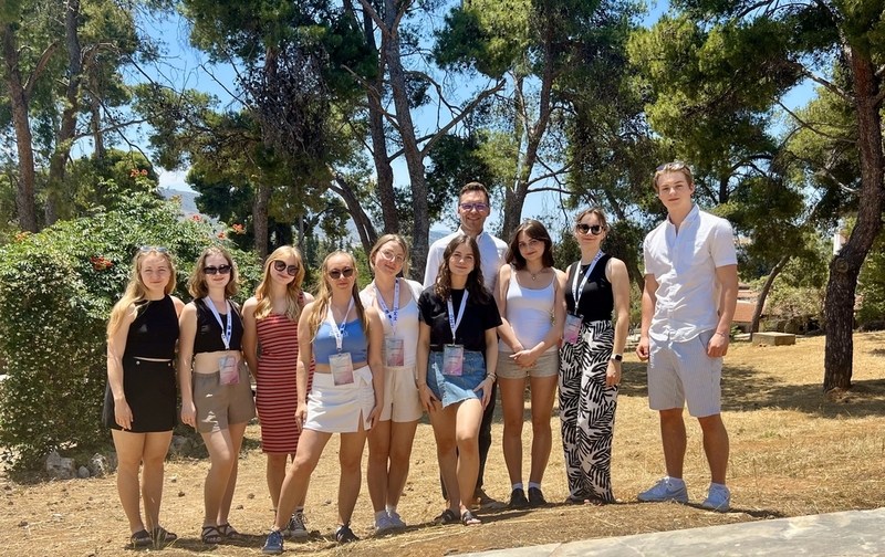 Students during BIP in Greece