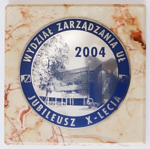 Pamiątka na 10-lecie WZ UŁ Pamiątka na 10-lecie WZ UŁ