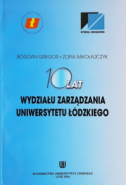 Książka wydana na 10-lecie WZ UŁ Książka wydana na 10-lecie WZ UŁ