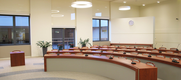 wnętrze Sali Rady Wydziału