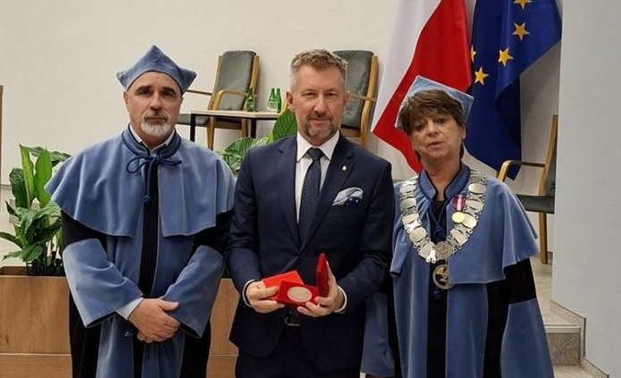 Krzysztof Garbacz z władzami WZ