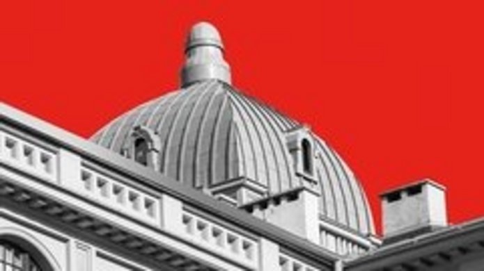 graphic with the University of Lodz Rector's Office building