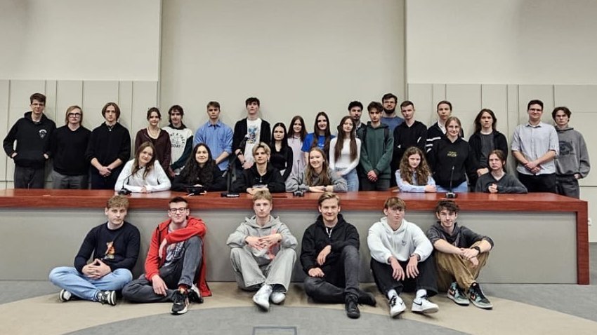 Uczestnicy podczas wizyty na WZ UŁ