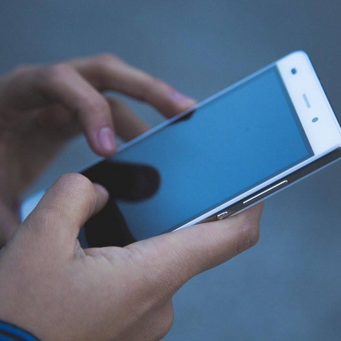 Smartphone in somebody's hands