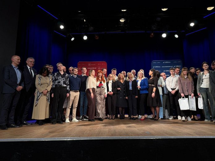 Zdjęcie nagrodzonych w konkursie Moja wizja logistyki