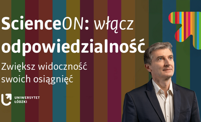 Pan na kolorowym tle Celów Zrównoważonego Rozwoju