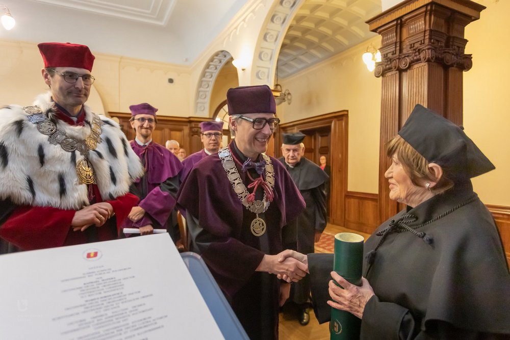 ceremonial renewal of doctorates of the University of Lodz researchers