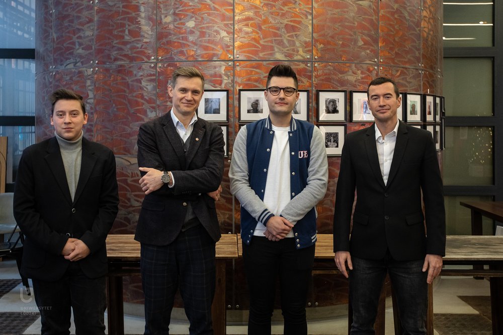 zdjęcie grupowe (Bartek Rosiak, Paweł Śpiechowicz, Mateusz Sobociński, Piotr Kędzia)