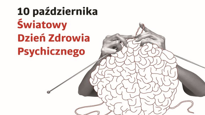 Plakat z napisem 10 października Światowy dzień zdrowia psychicznego