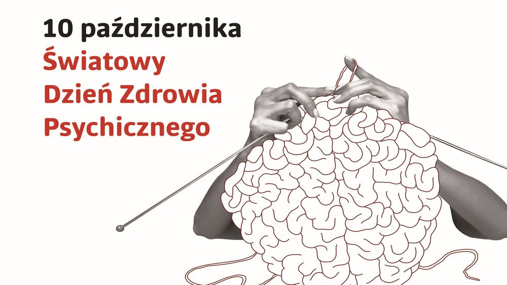 Plakat z napisem 10 października Światowy dzień zdrowia psychicznego