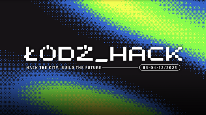 Łódź_Hack. Baner promujący wydarzenie