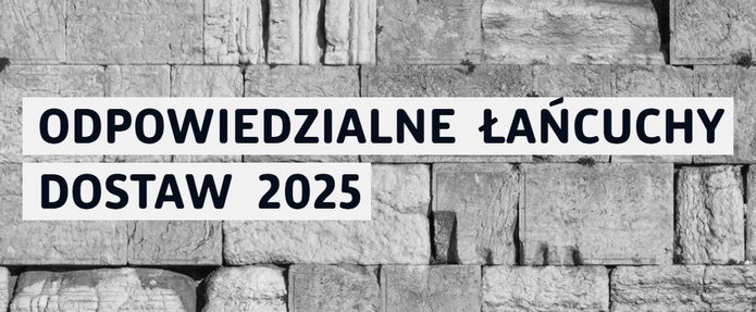 baner konferencji Odpowiedzialne Łańcuchy Dostaw