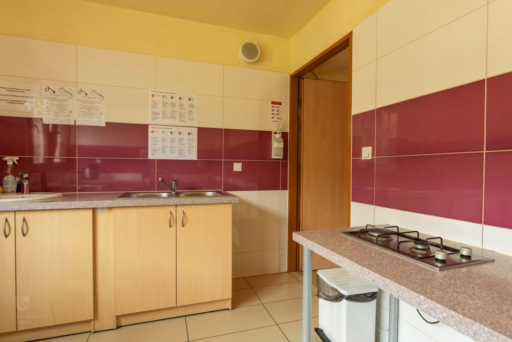 Kuchnia ogólnodostępna w 7 domu studenta