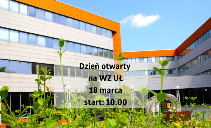 informacja o dniu otwartym na tle Wydziału