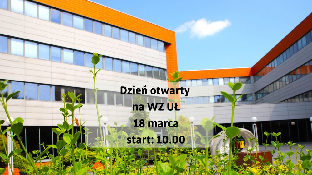 informacja o dniu otwartym na tle Wydziału