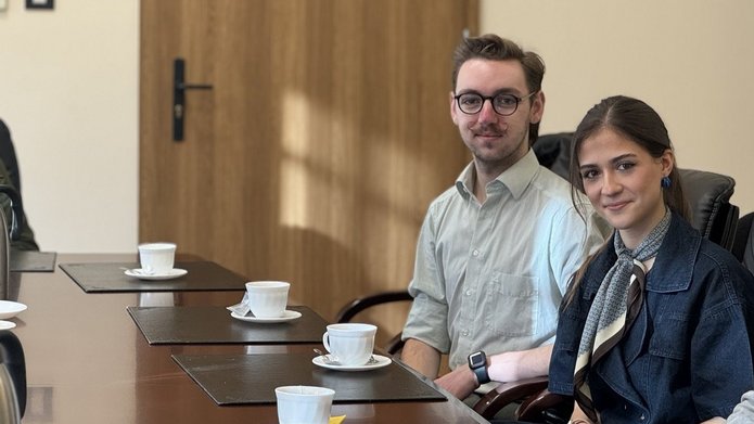 Amelia Comporek i Krzysztof Kalwas osoby reprezentujące UniLodz na MIPIM 2026