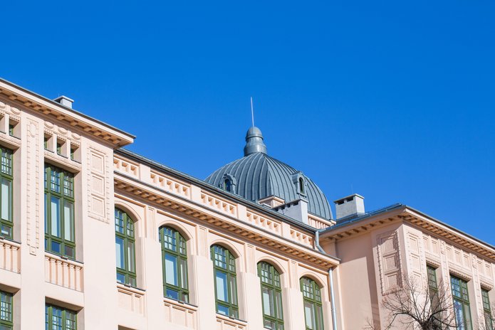 A fragment of the UL Rector's Office building