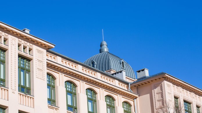 A fragment of the UL Rector's Office building