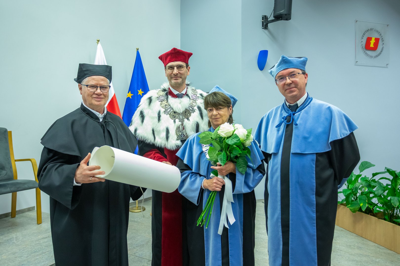 Prof. Jerzy Husner, the UniLodz Rector and authorities of the Faculty of Management