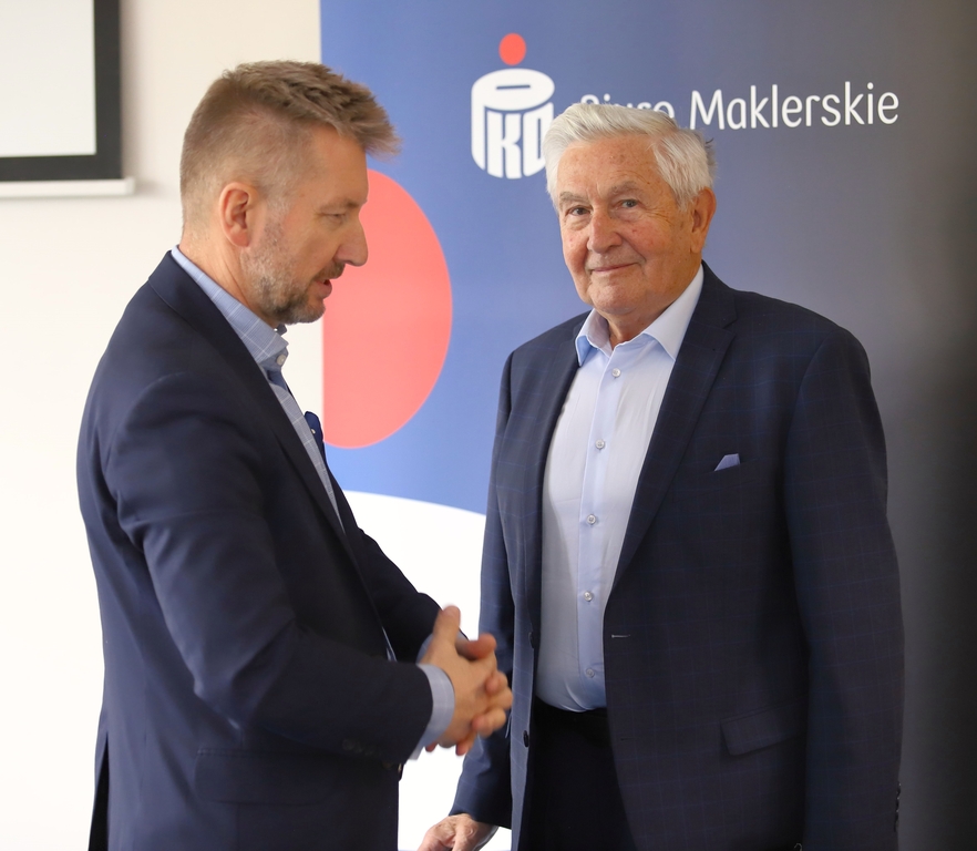 Prof. Różański i dyr. Garbacz. 