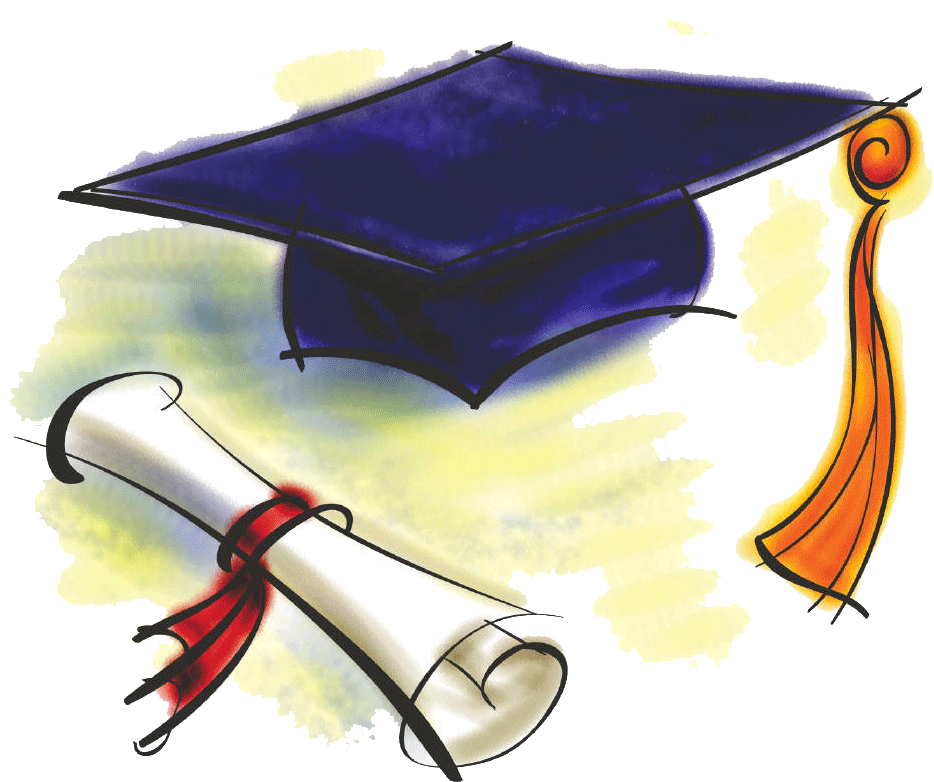 grafika-dyplom i kwadratowa czapka akademicka